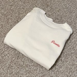 Allana x Nudestix white Picante crew in S/M - limited edition!